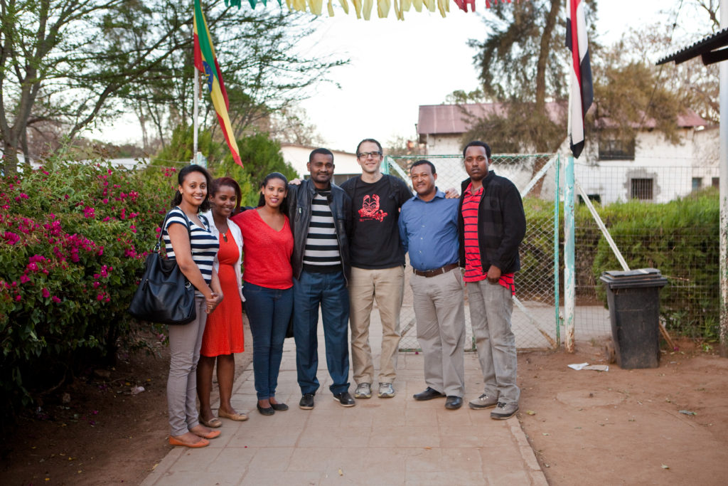 Dr. Dimmig and the Ethiopian team.